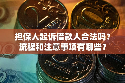 北京担保人起诉借款人合法吗？流程和注意事项有哪些？