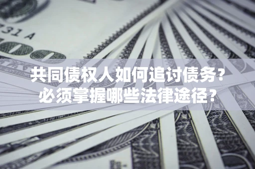 北京共同债权人如何追讨债务？必须掌握哪些法律途径？