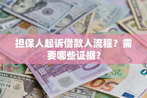 北京担保人起诉借款人流程？需要哪些证据？