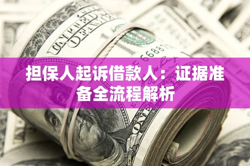 北京担保人起诉借款人：证据准备全流程解析