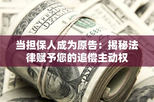 北京当担保人成为原告：揭秘法律赋予您的追偿主动权