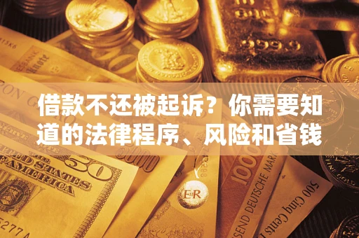 北京借款不还被起诉？你需要知道的法律程序、风险和省钱技巧